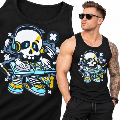 TANK TOP  ANIMOWANY  DJ SKULL
